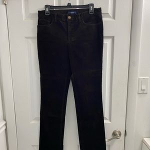 Chaps brown corduroy straight leg pants